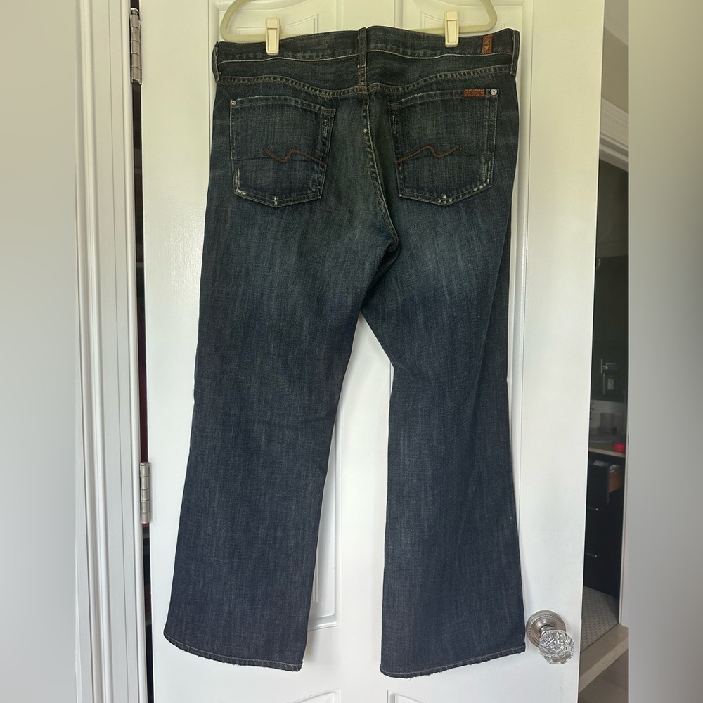 Mens’ 7 For All Mankind Dark Wash Relaxed Jeans - Picture 3 of 8